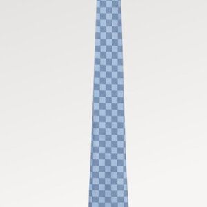 Louis Vuitton Blue checkered tie- like new